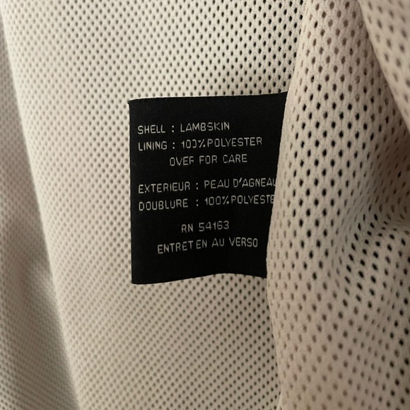 100% Genuine Lambskin Leather Moto Jacket (Men’s) by Cole Haan - Picture 7 of 9